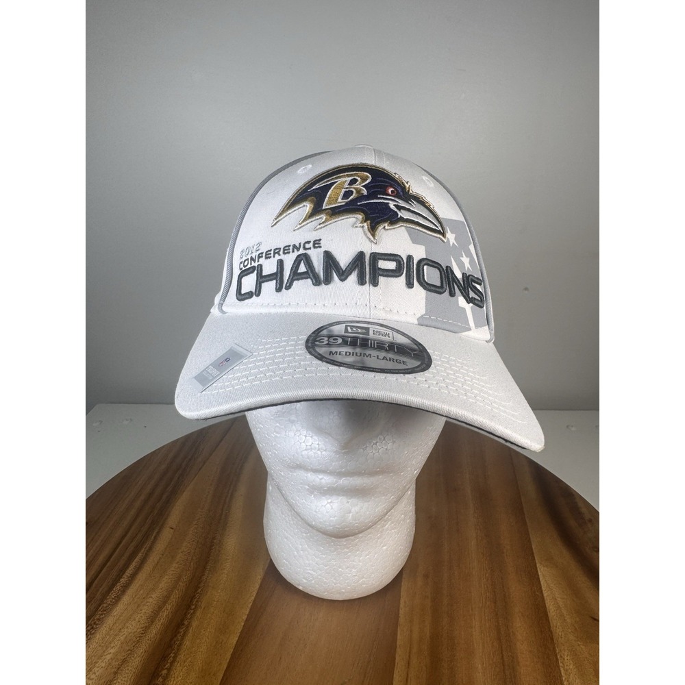 Baltimore Ravens 2012‎ Conference Champions Hat New Era 39Thirty Medium/Large